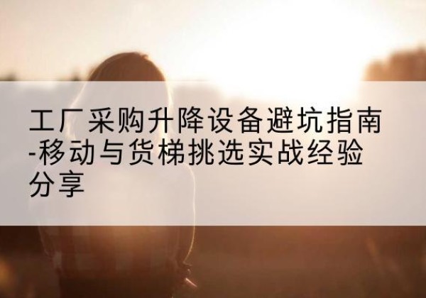 乳山移动式升降机怎么选-工厂采购升降设备避坑指南-移动与货梯挑选实战经验分享